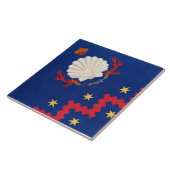 Carreau Nobile Contrada del Nicchio (Coquillage) Palio (Côté)