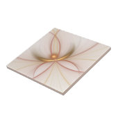 Carreau Noble Cuivre Et Or Abstrait Art Fractal Moderne (Côté)