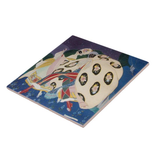 Carreau NOCTURNE AVEC MASQUES / Mascarade vénitienne (Côté)