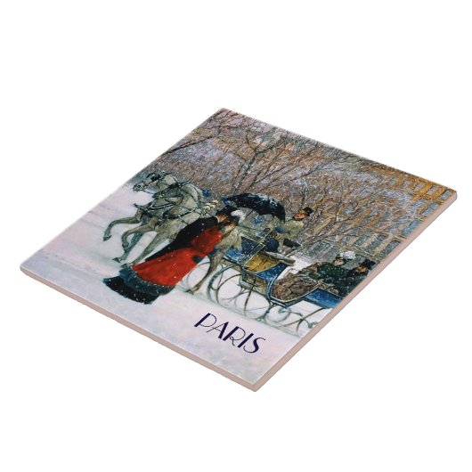 Carreau Noël à Paris. Cadeau de Noël (Côté)