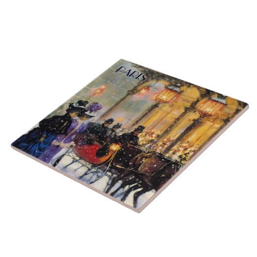 Carreau Noël à Paris. Cadeau de Noël (Côté)