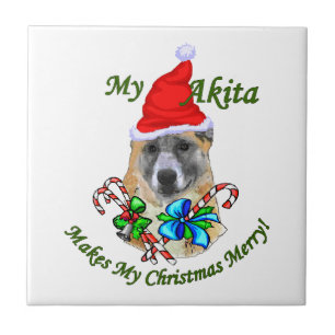 Carreau Noël Akita