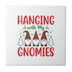 Carreau Noël avec mes Gnomes Gnome de Noël