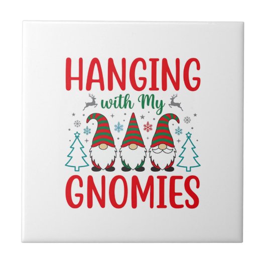 Carreau Noël avec mes Gnomes Gnome de Noël (Devant)