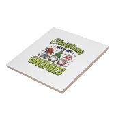 Carreau Noël avec mes lutins modèle gnome (Côté)