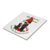 Carreau Noël Basset Hound (Côté)