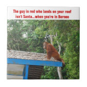 Carreau Noël Bornéo d'orang-outan (Devant)