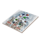 Carreau Noël dalmate (Côté)