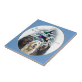 Carreau Noël de Labradoodle (Côté)