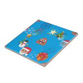 Carreau noël de poop émoji (Côté)