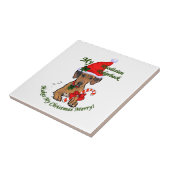 Carreau Noël de Rhodesian Ridgeback (Côté)