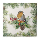 Carreau Noël de Robin, saint, pin (Devant)