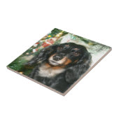 Carreau Noël de teckel (Côté)