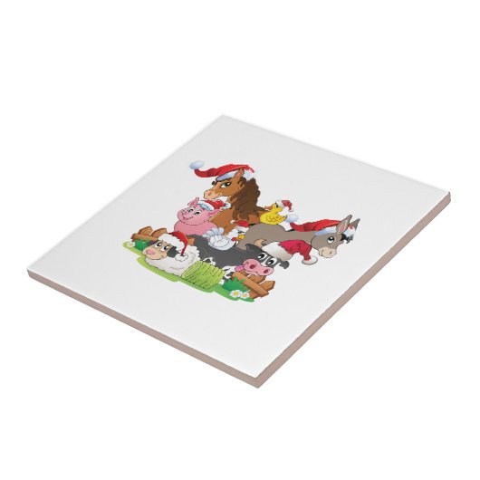Carreau Noël des animaux de ferme (Côté)