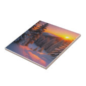 Carreau Noël du coucher du soleil (Côté)