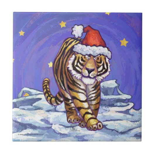 Carreau Noël du tigre (Devant)
