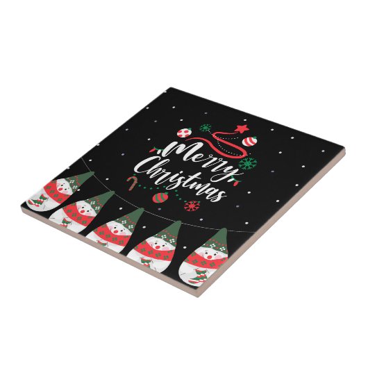 Carreau Noël Jingle Bells Joyeuse Salutations Collection (Côté)