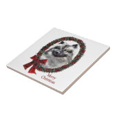 Carreau Noël Keeshond (Côté)