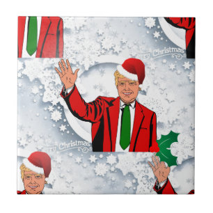 Carreau noël père Noël donald trump