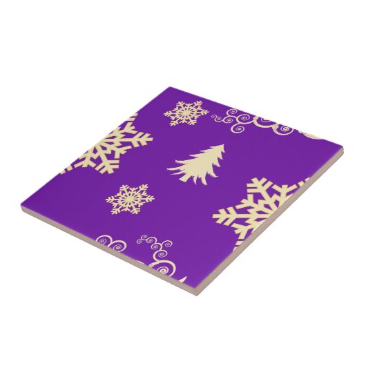 Carreau Noël pourpre (Côté)