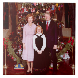 Carreau Noël Président James Jimmy Carter Maison Blanche