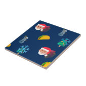 Carreau noël taco emoji (Côté)