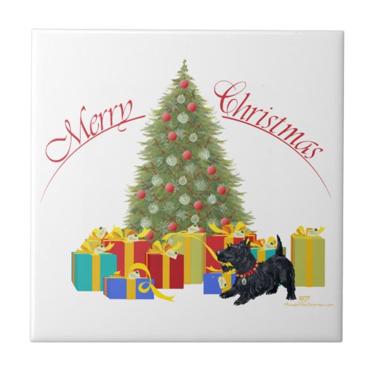 Carreau Noël Terrier Écossais (Devant)