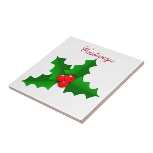 Carreau Noël Vert et rouge saint Thunder_Cove (Côté)