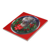 Carreau Noël Weimaraner (Côté)
