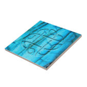 Carreau Noeud celtique sur la labradorite (Côté)