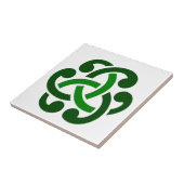 Carreau Nœud celtique vert foncé (Côté)