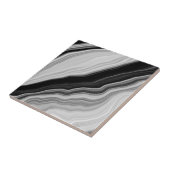 Carreau Noir & Blanc Marbre moderne Texture Carrelage en c (Côté)