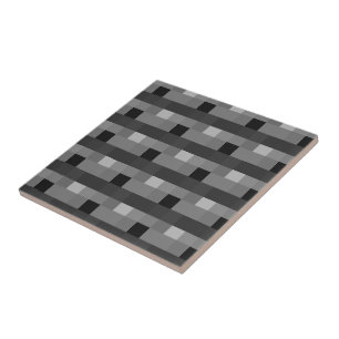 Carreau Noir&blanc, petit (4,25 po x 4,25 po)