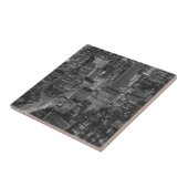 Carreau Noir blanc rouge New York City Skyline (Côté)