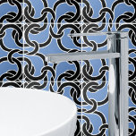 Carreau Noir Bleu Blanc Celtique noeud Motif sans couture<br><div class="desc">Élégant noeud celtique sans couture motif pour ajouter une touche spirituelle à votre maison.</div>