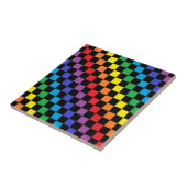 Carreau Noir Checkered d'arc-en-ciel (Côté)