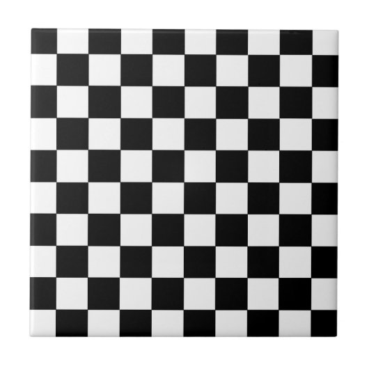 Carreau Noir et blanc Checkered (Devant)