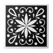 Carreau Noir et blanc marocain (Devant)