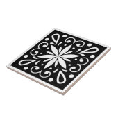 Carreau Noir et blanc marocain (Côté)