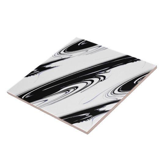 Carreau Noir et blanc moderne (Côté)