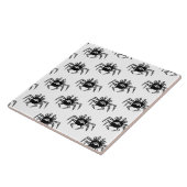 Carreau noir et blanc motif (Côté)
