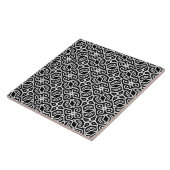 Carreau noir et blanc motif (Côté)
