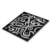 Carreau noir et blanc motif (Côté)