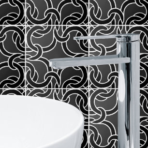 Carreau Noir et charbon de bois Celtique Motif sans coutur