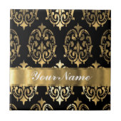 Carreau Noir et damassé d'or (Devant)