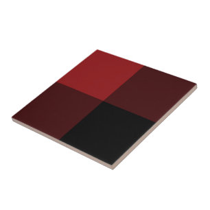 Carreau Noir et rouge