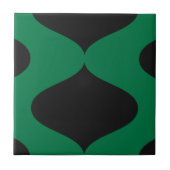 Carreau Noir et vert bécotez-vous (Devant)