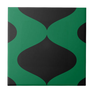 Carreau Noir et vert bécotez-vous