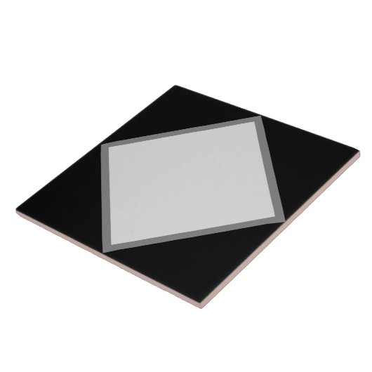 Carreau noir gris et blanc (Côté)