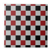 Carreau Noir, Gris et Rouge - Sport - (Devant)